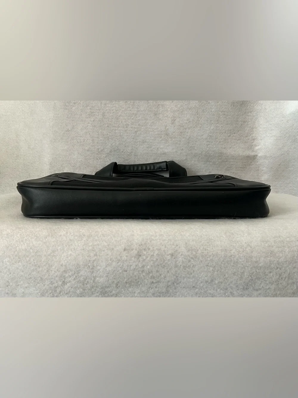 Kenneth Cole Reaction R-Tech Black Laptop Briefcase with Front Zip Pocket
